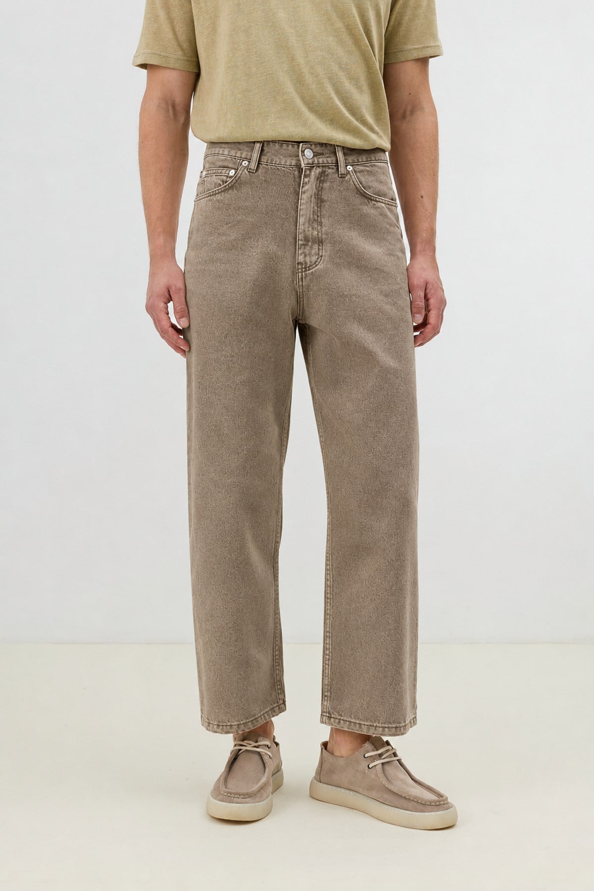 Antioch Kahve Relax Fit Erkek Jean