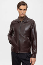 Antioch-Antioch Kahve Suni Deri Erkek Mont-Mont-3-Milagron.com