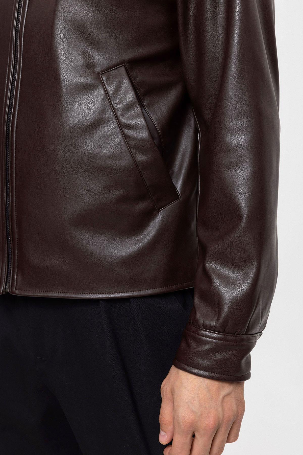 Antioch-Antioch Kahve Suni Deri Erkek Mont-Mont-6-Milagron.com