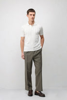 Antioch Koyu Haki Relax Fit Baggy Pilili Erkek Pantolon