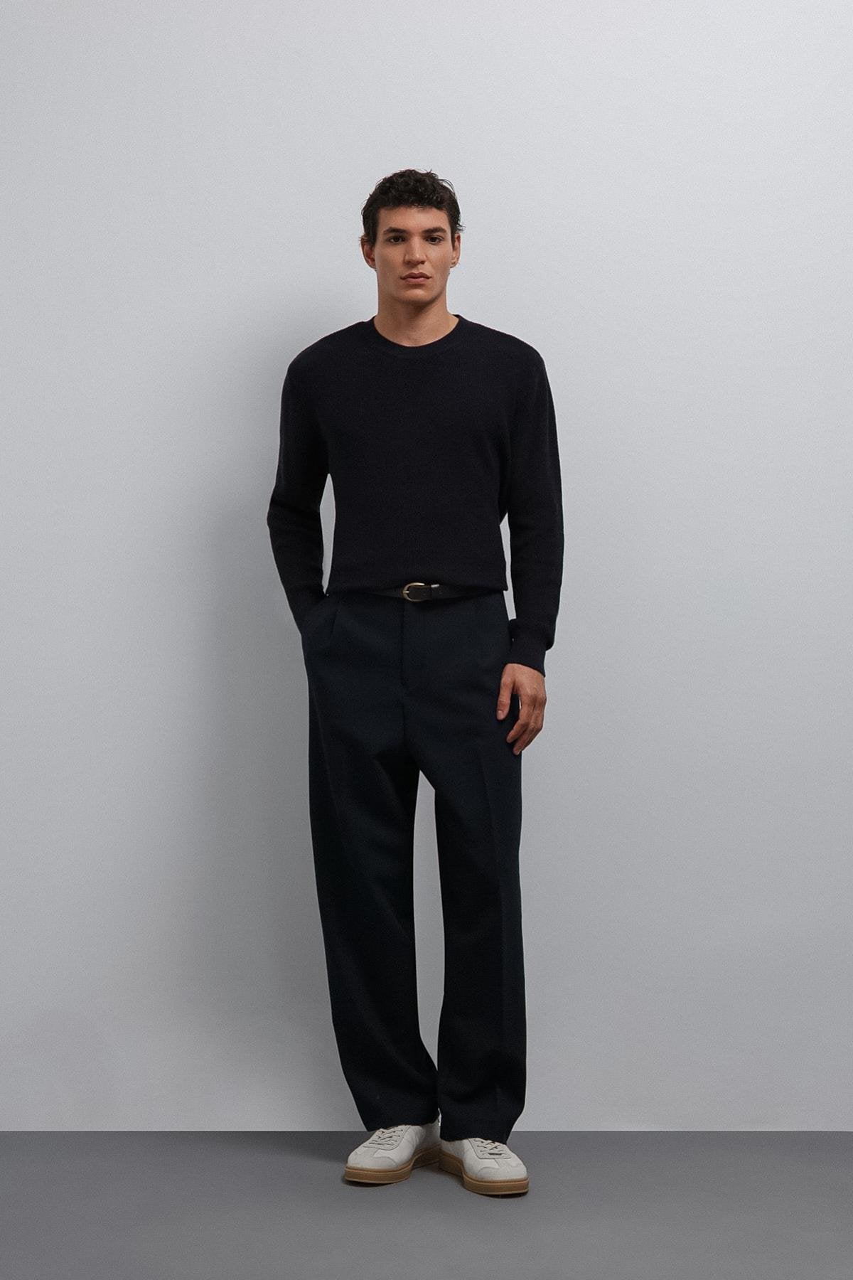 Antioch-Antioch Lacivert Dokulu Erkek Kazak-Kazak-3-Milagron.com