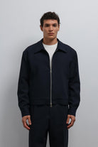 Antioch-Antioch Lacivert Fermuarlı Mevsimlik Erkek Mont-Mont-1-Milagron.com