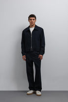 Antioch-Antioch Lacivert Fermuarlı Mevsimlik Erkek Mont-Mont-2-Milagron.com