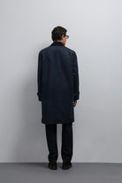 Antioch-Antioch Lacivert Kontrast Yaka Teknik Erkek Trençkot-Trençkot-4-Milagron.com