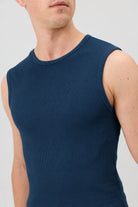 Antioch Lacivert Pamuklu Kolsuz Erkek T-Shirt