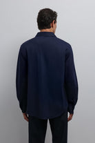 Antioch-Antioch Lacivert Relax Fit Erkek Gömlek-Gömlek-5-Milagron.com