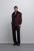 Antioch-Antioch Mürdüm Düğmeli Yaka Relax Fit Erkek Gömlek-Gömlek-3-Milagron.com