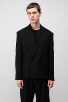 Antioch Siyah-1 Relaxed Fit Erkek Blazer Ceket