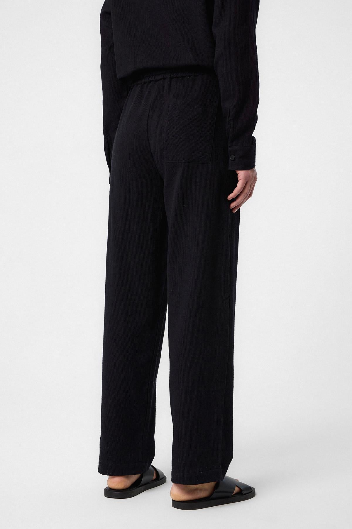 Antioch-Antioch Siyah Dokulu Erkek Pantolon-Kumaş Pantolon-5-Milagron.com