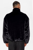 Antioch-Antioch Siyah Erkek Dik Yaka Suni Kürk Mont-Mont-6-Milagron.com