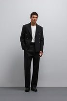 Antioch-Antioch Siyah Kruvaze Erkek Blazer Ceket-Blazer Ceket-4-Milagron.com