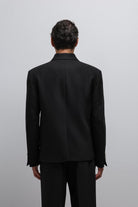 Antioch-Antioch Siyah Kruvaze Erkek Blazer Ceket-Blazer Ceket-5-Milagron.com