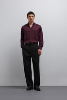 Antioch-Antioch Siyah Relax Fit Baggy Pilili Erkek Pantolon-Kumaş Pantolon-2-Milagron.com