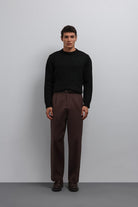 Antioch-Antioch Siyah Yumuşak Dokulu Erkek Kazak-Kazak-3-Milagron.com