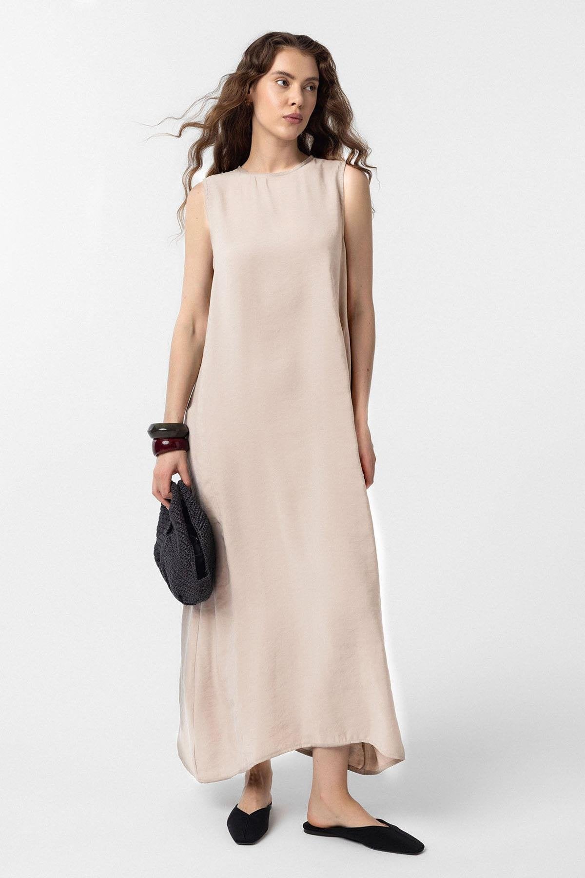 Antioch-Antioch Taş Modal Midi Kadın Elbise-Elbise-1-Milagron.com