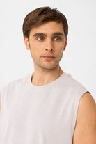 Antioch Taş Relaxed Fit Erkek Kolsuz T-Shirt