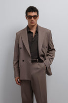 Antioch-Antioch Vizon Relax Fit Kruvaze Erkek Blazer Ceket-Blazer Ceket-1-Milagron.com