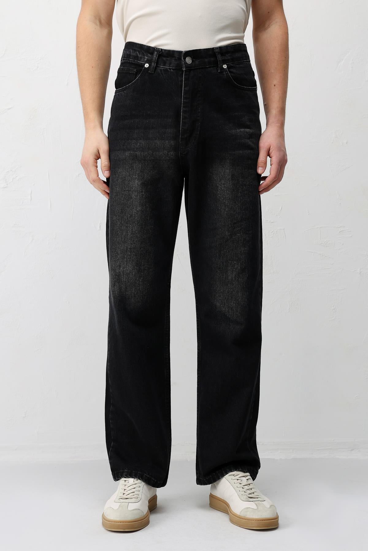 Antioch Antrasit Baggy Fit Erkek Jean