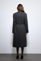 Antioch-Antrasit Balıksırtı Desenli Kemerli Kaban-Kaban-12-Milagron.com