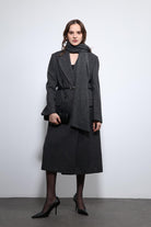 Antioch-Antrasit Balıksırtı Desenli Kemerli Kaban-Kaban-5-Milagron.com