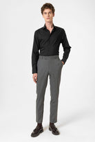 Antioch-Antrasit Klasik Yüksek Bel Erkek Pantolon-Kumaş Pantolon-2-Milagron.com