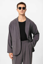 Antioch-Antrasit Oversize Astarsız Erkek Blazer Ceket-Blazer Ceket-1-Milagron.com