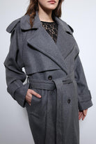 Antioch-Antrasit Oversize Kemerli Kaban-Kaban-6-Milagron.com