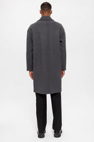 Antioch-Antrasit Oversize Kruvaze Erkek Kaban-Kaban-8-Milagron.com