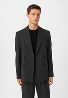 Antioch-Antrasit Relax Fit Kruvaze Erkek Blazer Ceket-Blazer Ceket-4-Milagron.com