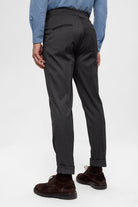 Antioch-Antrasit Yüksek Bel Toka Detaylı Erkek Pantolon-Pantolon-8-Milagron.com