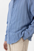 Antioch-Bebe Mavi Dokulu Jakarlı Pamuklu Erkek Gömlek-Gömlek-8-Milagron.com