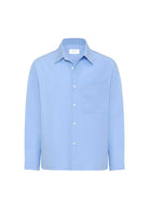 Antioch-Bebe Mavi Pamuklu Relaxed Erkek Gömlek-Gömlek-7-Milagron.com