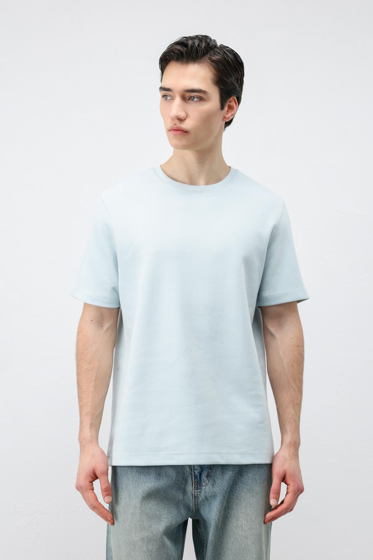 Antioch Bebe Mavi Regular Fit Basic Erkek T-Shirt