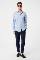 Antioch-Antioch Bebe Mavi Slim Fit Erkek Gömlek-Gömlek-2-Milagron.com