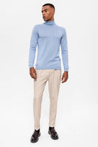 Antioch-Bebe Mavi Tam Boğazlı Erkek Triko-Kazak & Triko-2-Milagron.com