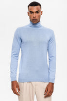 Antioch-Bebe Mavi Tam Boğazlı Erkek Triko-Kazak & Triko-3-Milagron.com