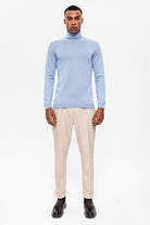 Antioch-Bebe Mavi Tam Boğazlı Erkek Triko-Kazak & Triko-5-Milagron.com