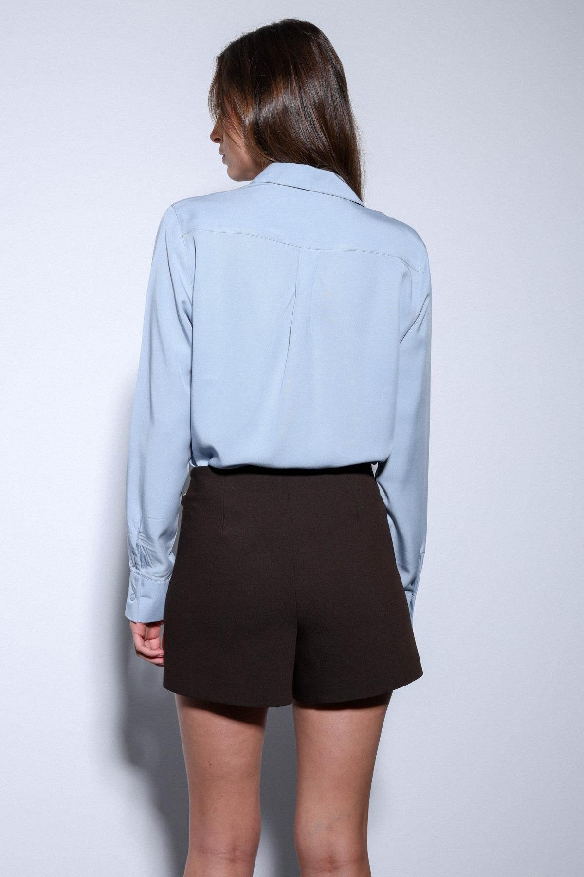 Antioch-Antioch Bebe Mavi Tensel Kadın Gömlek-Gömlek-7-Milagron.com