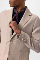 Antioch-Bej Astarsız Torba Cepli Erkek Blazer Ceket-Blazer Ceket-4-Milagron.com
