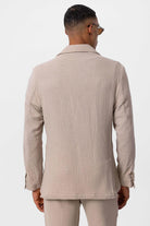 Antioch-Bej Astarsız Torba Cepli Erkek Blazer Ceket-Blazer Ceket-5-Milagron.com