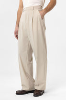 Antioch-Bej Baggy Yüksek Bel Erkek Kumaş Pantolon-Kumaş Pantolon-3-Milagron.com