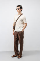 Antioch Bej Basic Erkek T-Shirt