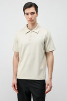 Antioch Bej Basic Polo Yaka Erkek T-Shirt