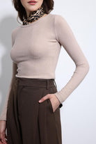 Antioch-Bej Basic Uzun Kollu T Shirt-T-Shirt-4-Milagron.com