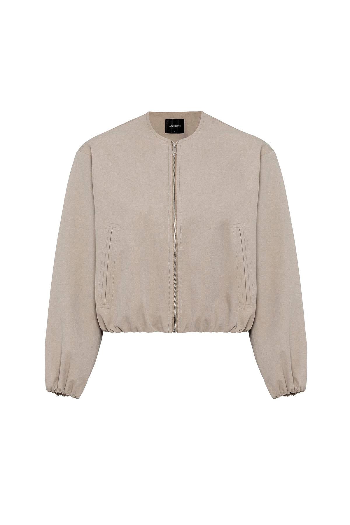 Antioch-Bej Crop Kadın Bomber Mont-Mont-5-Milagron.com