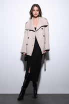 Antioch-Bej Dik Yaka Kruvaze Kadın Kaban-Kaban-5-Milagron.com