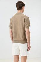 Antioch Bej Dokulu Polo Yaka Triko Erkek T-Shirt
