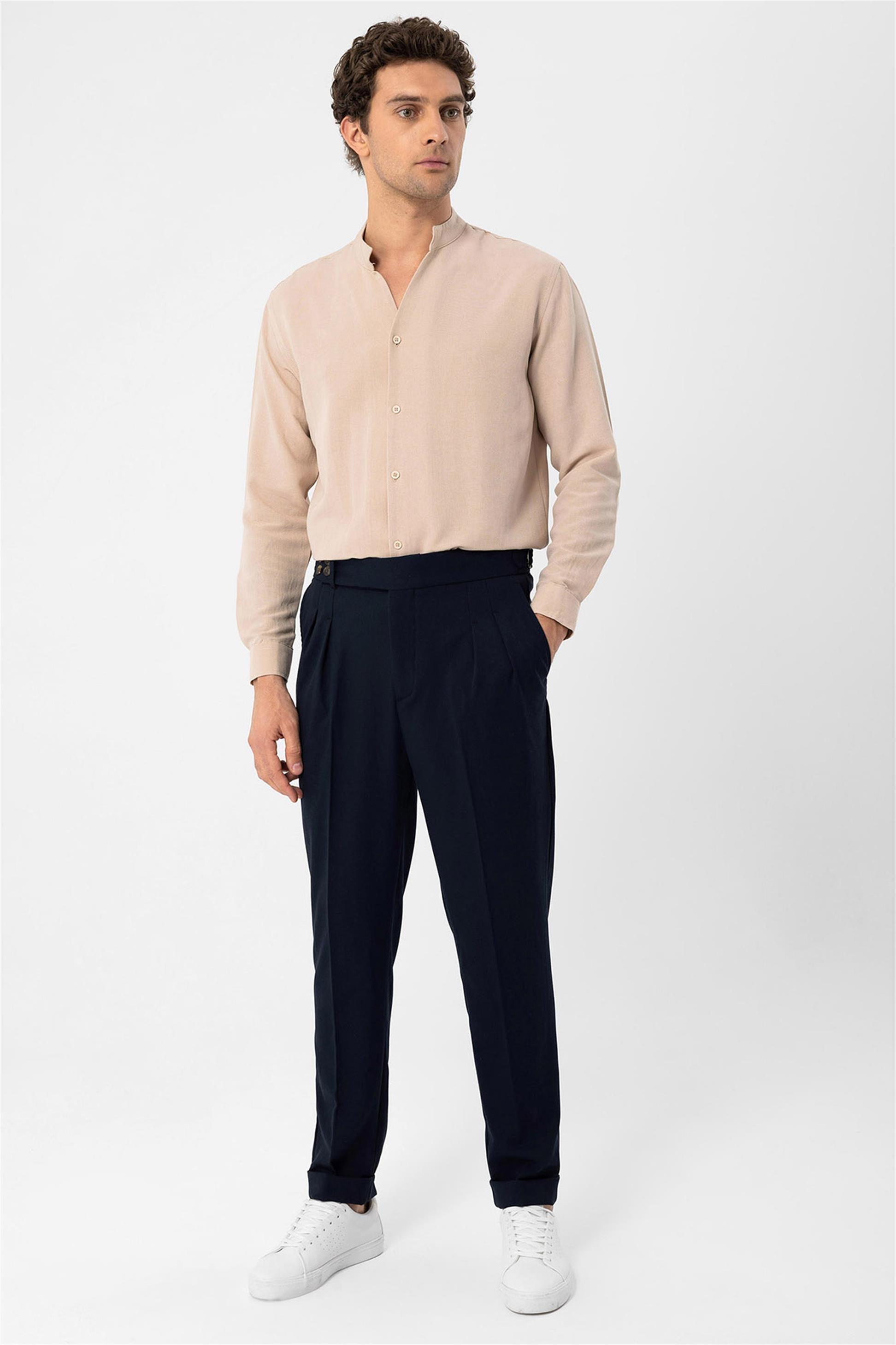 Antioch-Bej Hakim Yaka Uzun Kollu Erkek Gömlek-Gömlek-1-Milagron.com