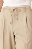 Antioch-Bej Jogger Relaxed Fit Erkek Pantolon-Kumaş Pantolon-4-Milagron.com
