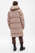 Antioch-Bej Kapüşonlu Uzun Şişme Mont-Mont-8-Milagron.com